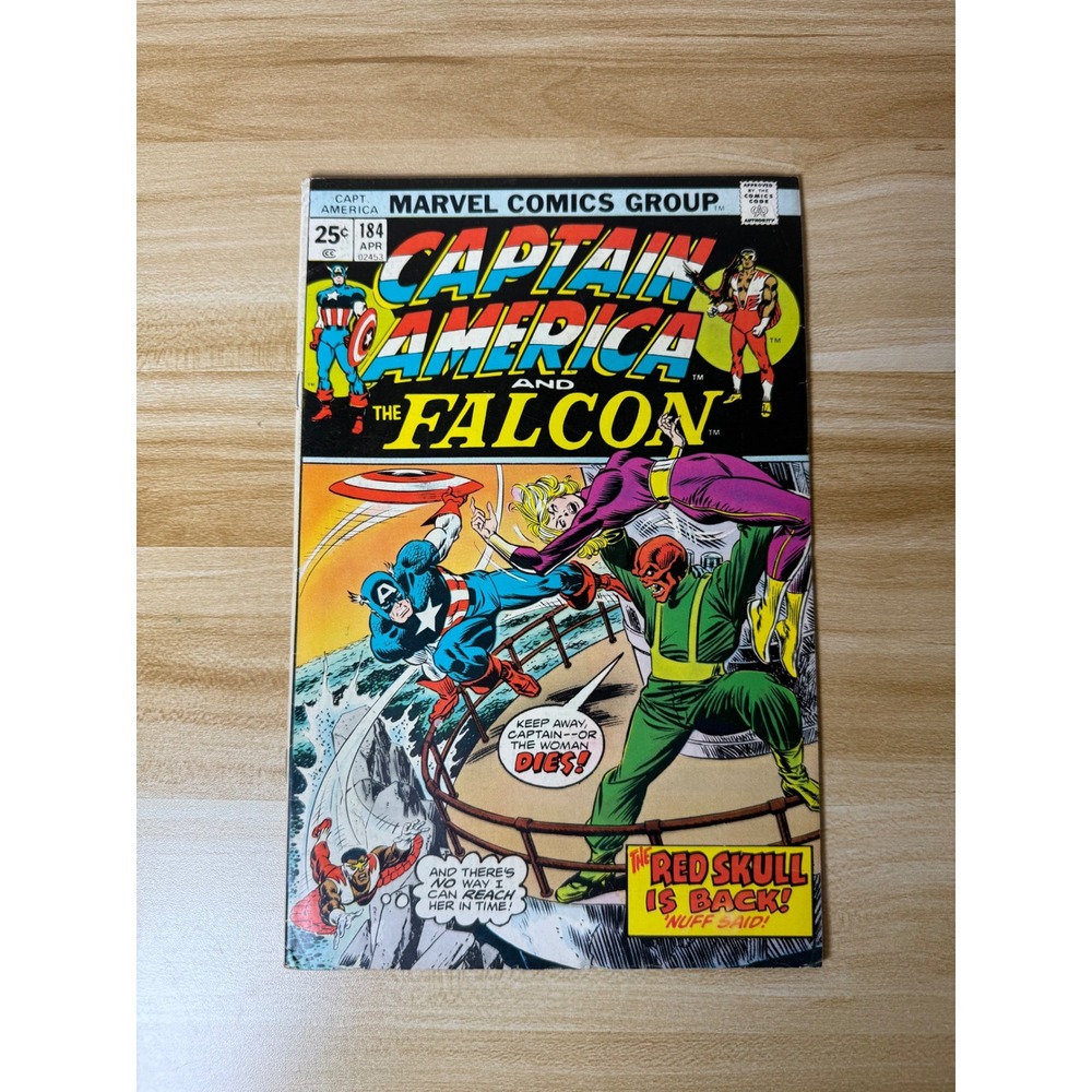Captain‎ America and Falcon #184 Marvel Comics 1975 Red Skull is Back
